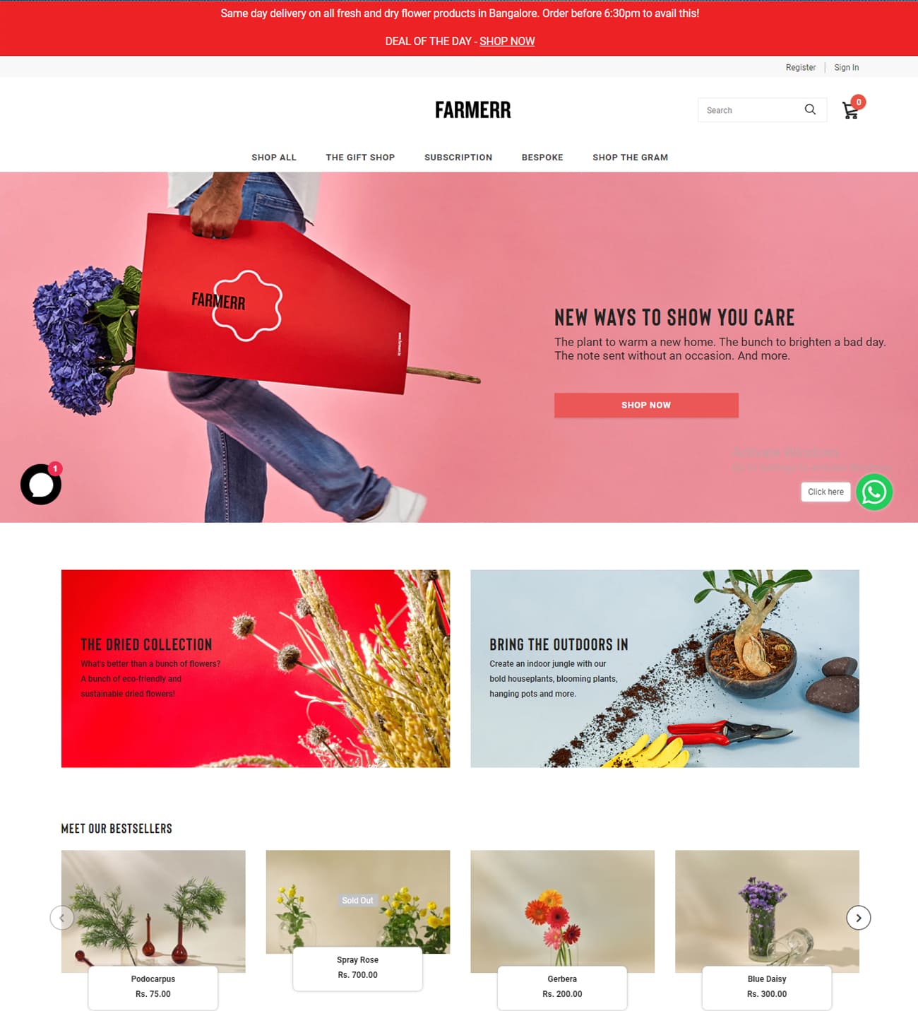 Online Shopping Website development