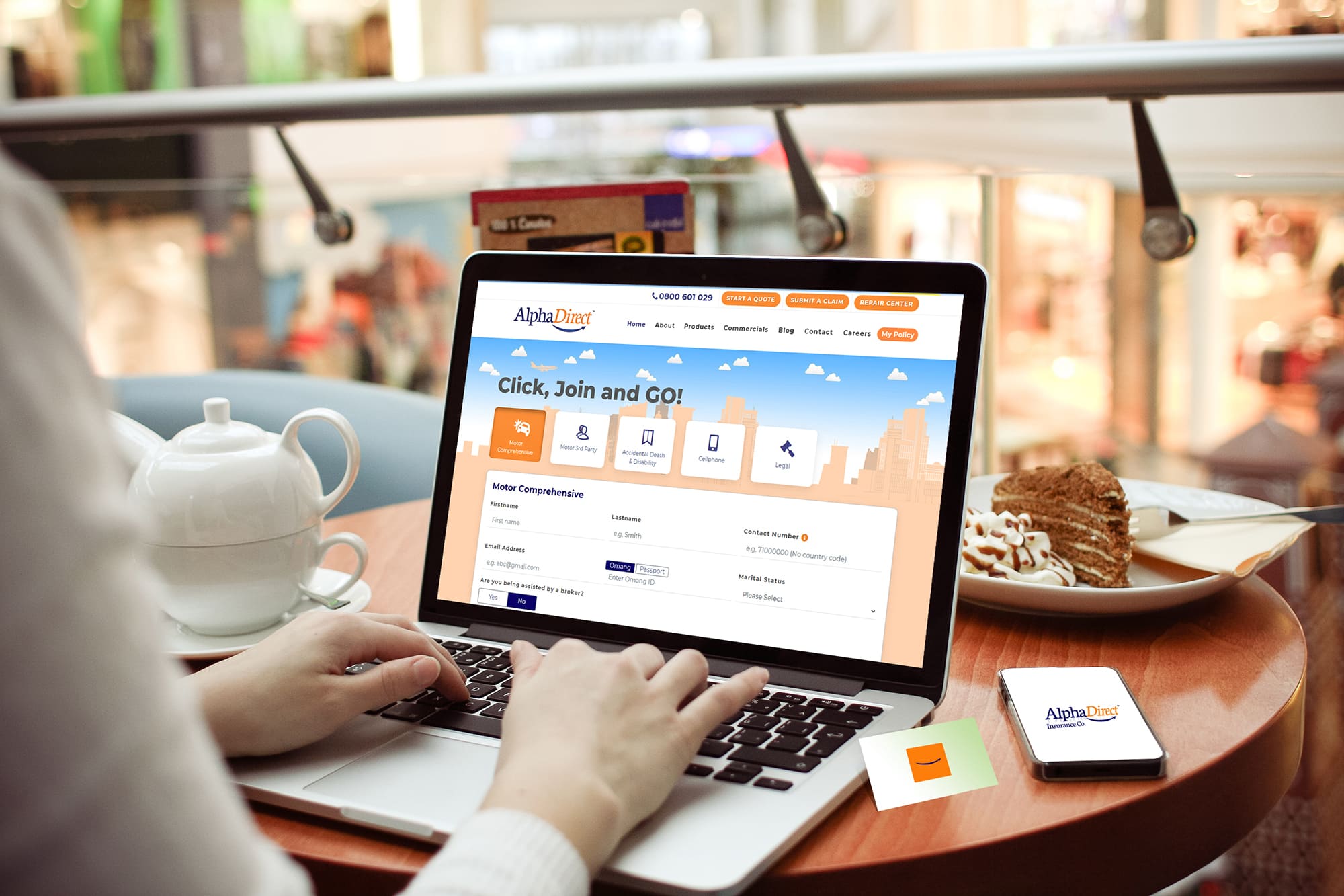 Insurance web and app development