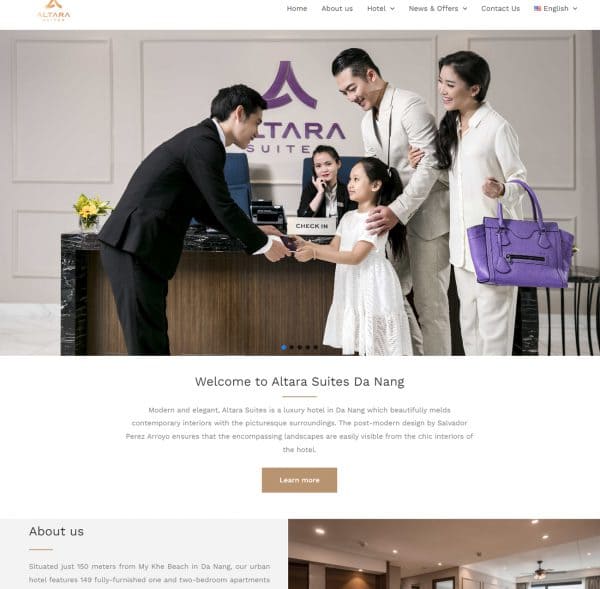altara-suites-1 Website design and development
